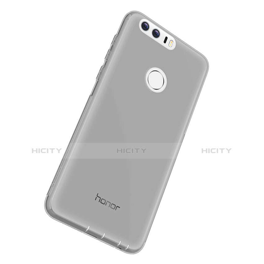 Carcasa Silicona Ultrafina Transparente T05 para Huawei Honor 8 Oro
