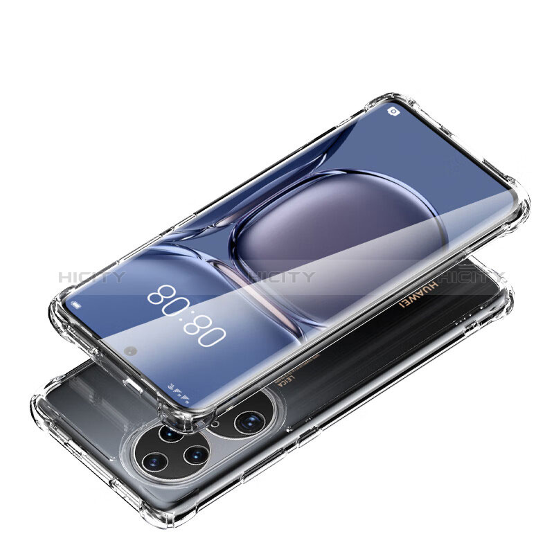 Carcasa Silicona Ultrafina Transparente T05 para Huawei P50 Claro