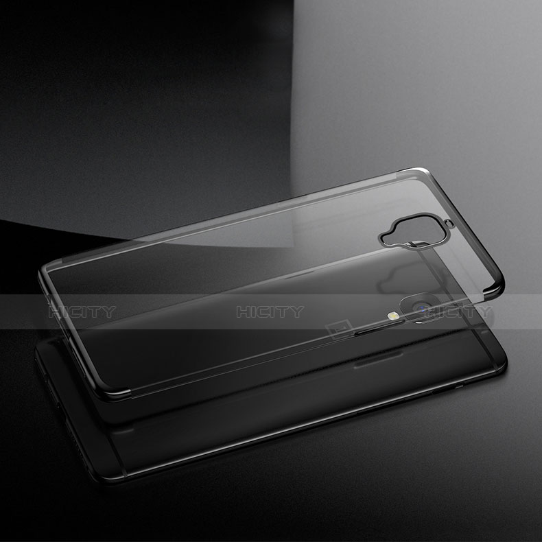 Carcasa Silicona Ultrafina Transparente T05 para OnePlus 3 Gris