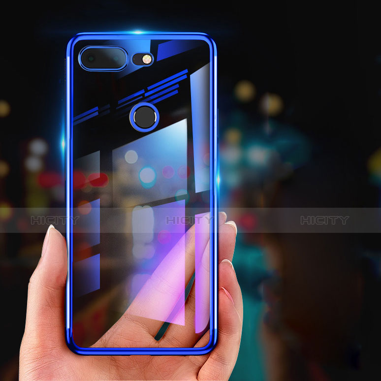 Carcasa Silicona Ultrafina Transparente T05 para OnePlus 5T A5010 Azul