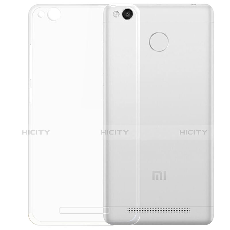 Carcasa Silicona Ultrafina Transparente T05 para Xiaomi Redmi 3 High Edition Claro