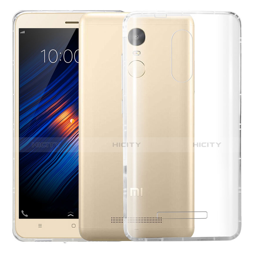 Carcasa Silicona Ultrafina Transparente T05 para Xiaomi Redmi Note 3 Claro