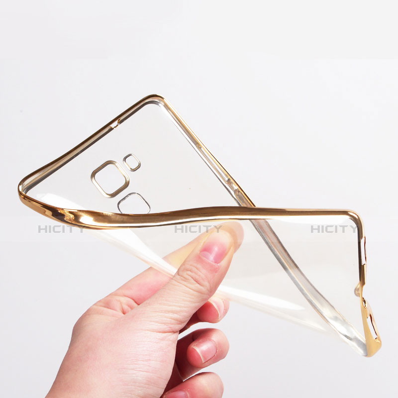 Carcasa Silicona Ultrafina Transparente T06 para Huawei GR5 Oro