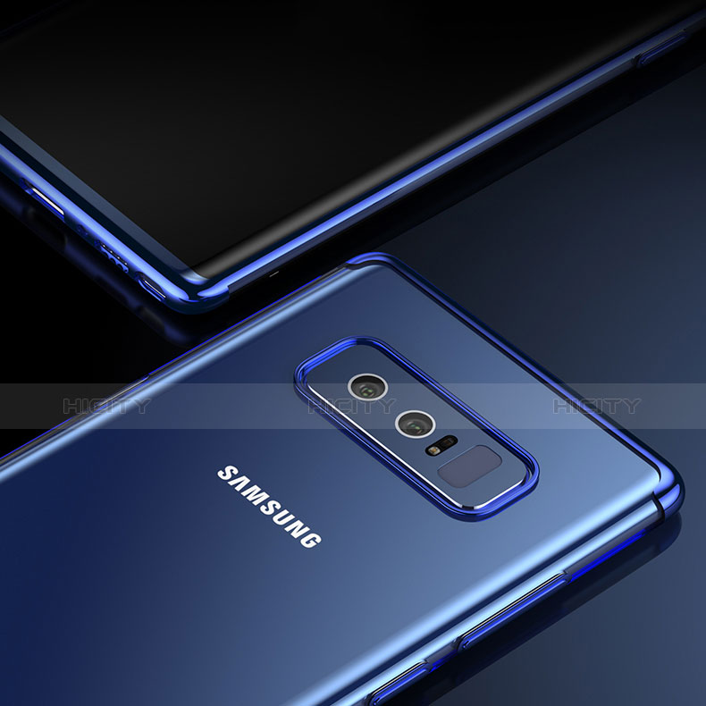 Carcasa Silicona Ultrafina Transparente T06 para Samsung Galaxy Note 8 Azul