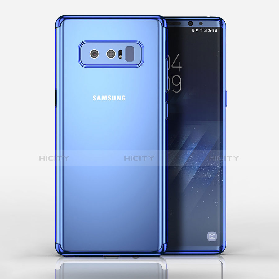 Carcasa Silicona Ultrafina Transparente T06 para Samsung Galaxy Note 8 Azul