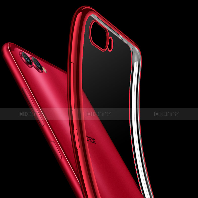 Carcasa Silicona Ultrafina Transparente T07 para Huawei Honor View 10 Rojo