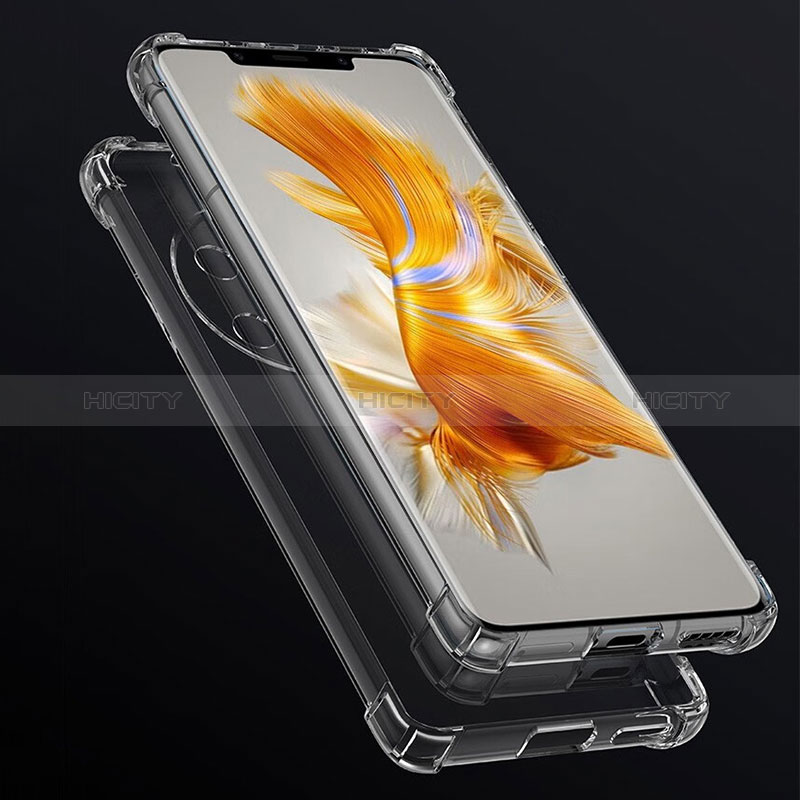 Carcasa Silicona Ultrafina Transparente T08 para Huawei Mate 50 Pro Claro