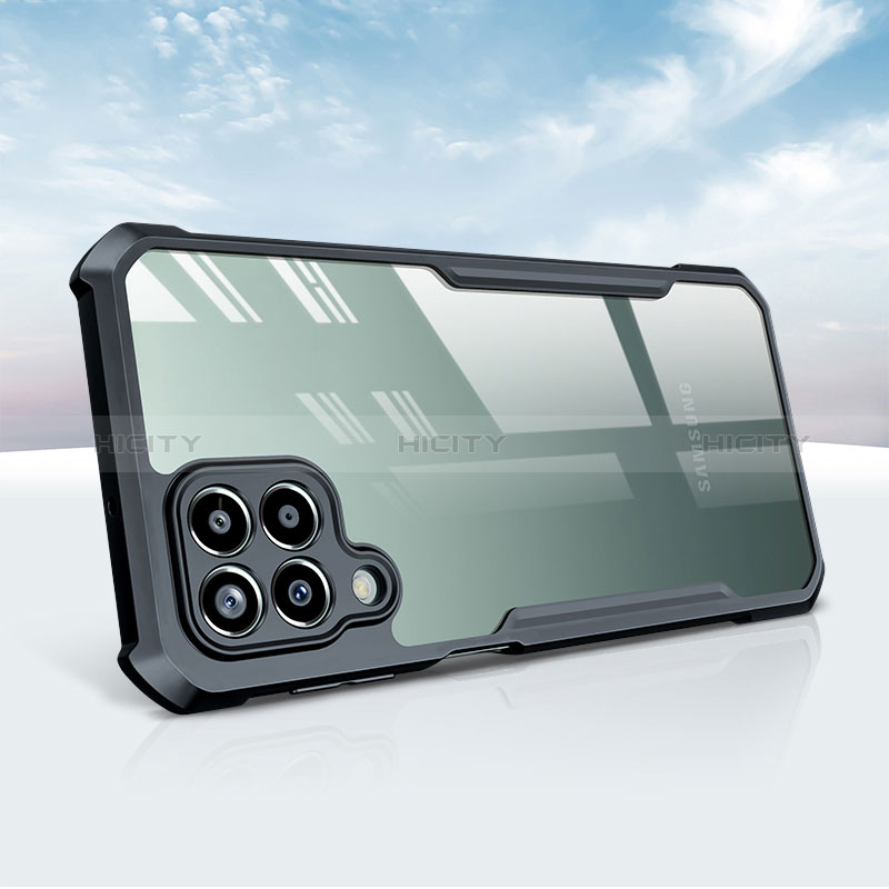 Carcasa Silicona Ultrafina Transparente T08 para Samsung Galaxy M12 Negro