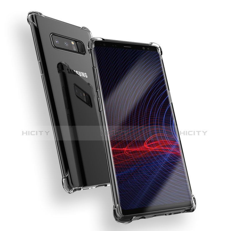 Carcasa Silicona Ultrafina Transparente T08 para Samsung Galaxy Note 8 Duos N950F Claro