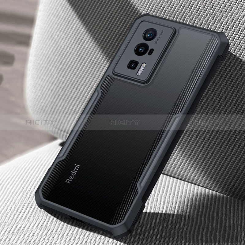 Carcasa Silicona Ultrafina Transparente T08 para Xiaomi Redmi K60 5G Negro