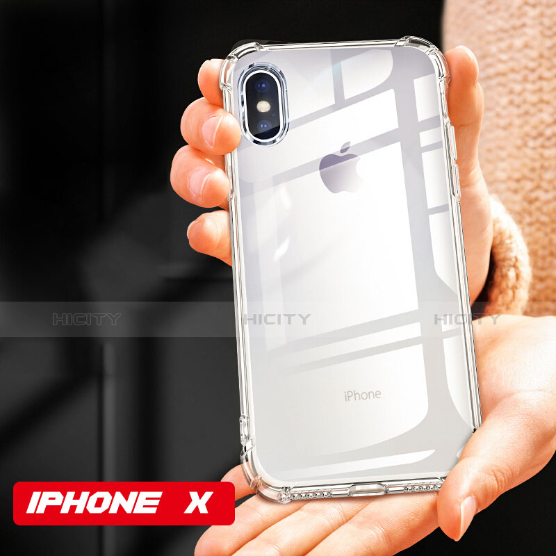 Carcasa Silicona Ultrafina Transparente T09 para Apple iPhone Xs Claro