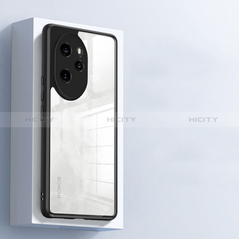 Carcasa Silicona Ultrafina Transparente T09 para Huawei Honor 100 Pro 5G Negro
