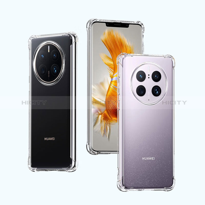 Carcasa Silicona Ultrafina Transparente T09 para Huawei Mate 50 Pro Claro