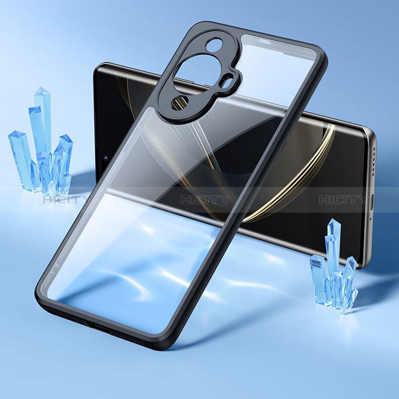 Carcasa Silicona Ultrafina Transparente T09 para Huawei Nova 11 Negro