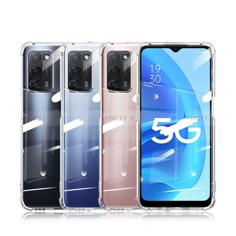 Carcasa Silicona Ultrafina Transparente T09 para Oppo A56 5G Claro