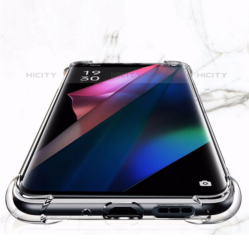 Carcasa Silicona Ultrafina Transparente T09 para Oppo Find X3 Pro 5G Claro