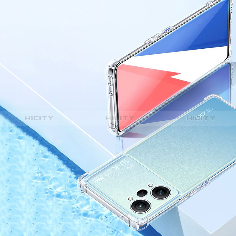 Carcasa Silicona Ultrafina Transparente T09 para Oppo K10 Pro 5G Claro