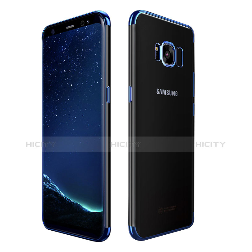 Carcasa Silicona Ultrafina Transparente T09 para Samsung Galaxy S8 Plus Azul