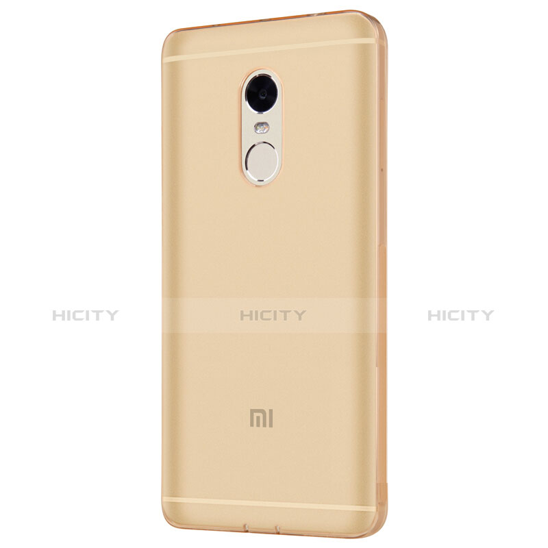 Carcasa Silicona Ultrafina Transparente T09 para Xiaomi Redmi Note 4X Oro