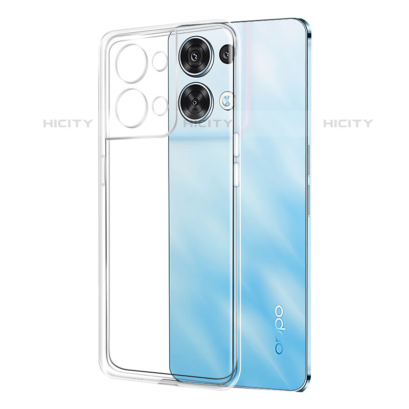 Carcasa Silicona Ultrafina Transparente T10 para Oppo Reno8 Pro 5G Claro