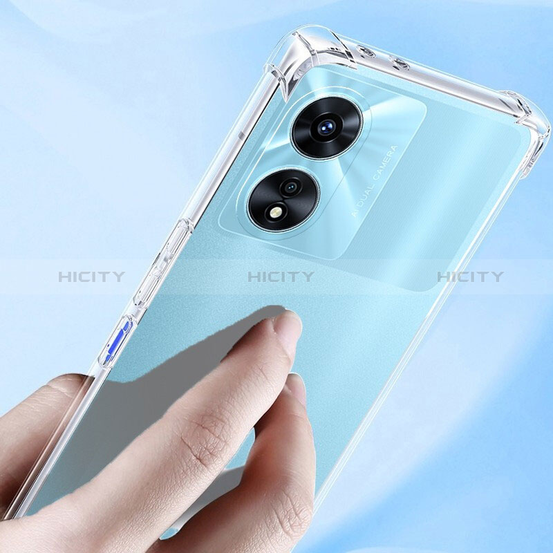 Carcasa Silicona Ultrafina Transparente T10 para Oppo Reno8 T 5G Claro