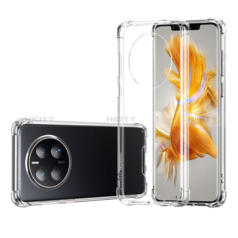 Carcasa Silicona Ultrafina Transparente T11 para Huawei Mate 50 Pro Claro