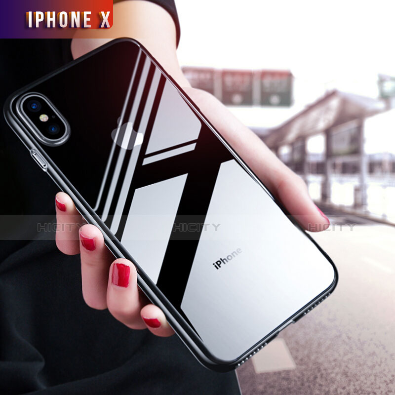 Carcasa Silicona Ultrafina Transparente T12 para Apple iPhone X Claro