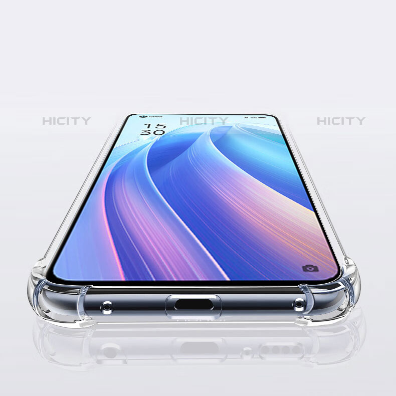 Carcasa Silicona Ultrafina Transparente T12 para Oppo Reno7 Pro 5G Claro