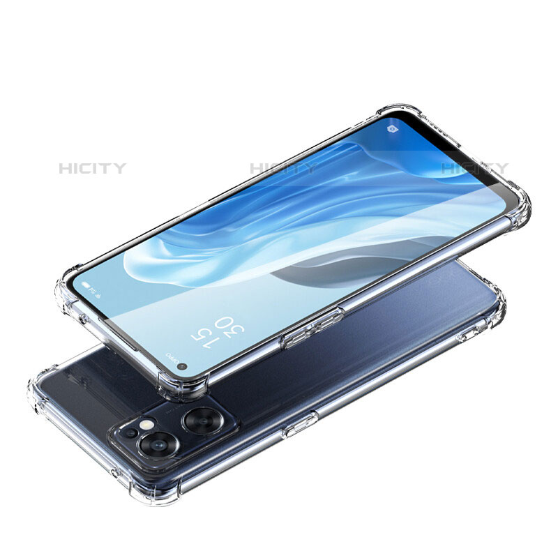 Carcasa Silicona Ultrafina Transparente T12 para Oppo Reno7 SE 5G Claro