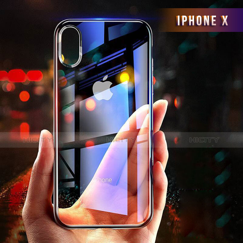 Carcasa Silicona Ultrafina Transparente T14 para Apple iPhone X Claro