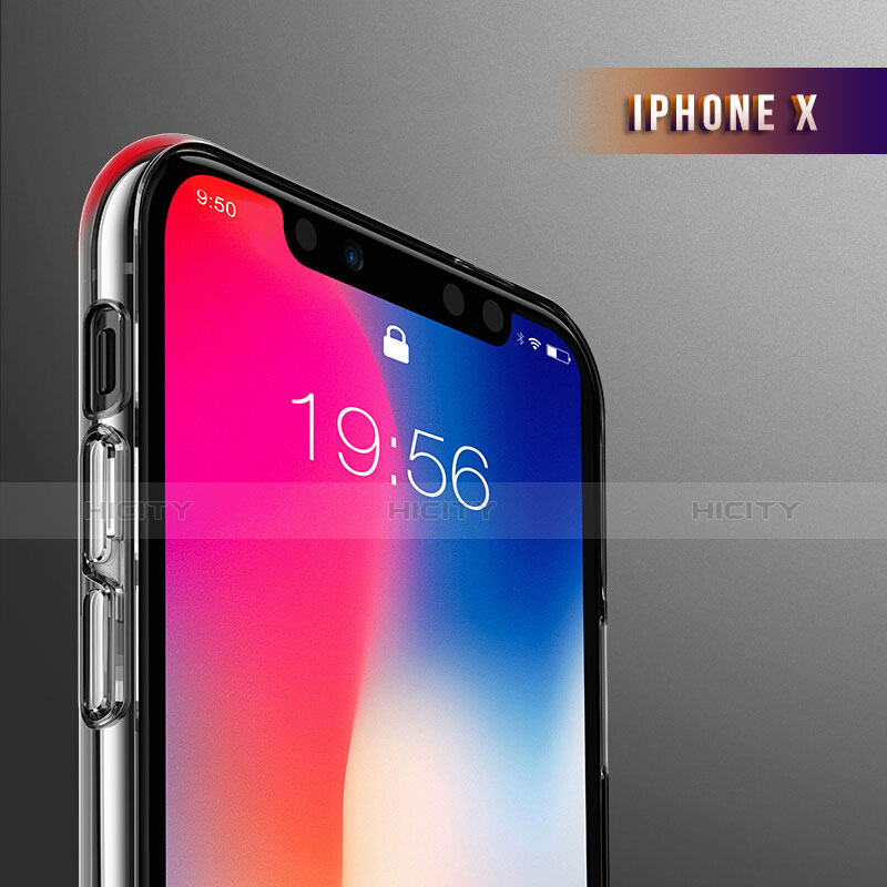 Carcasa Silicona Ultrafina Transparente T14 para Apple iPhone X Claro