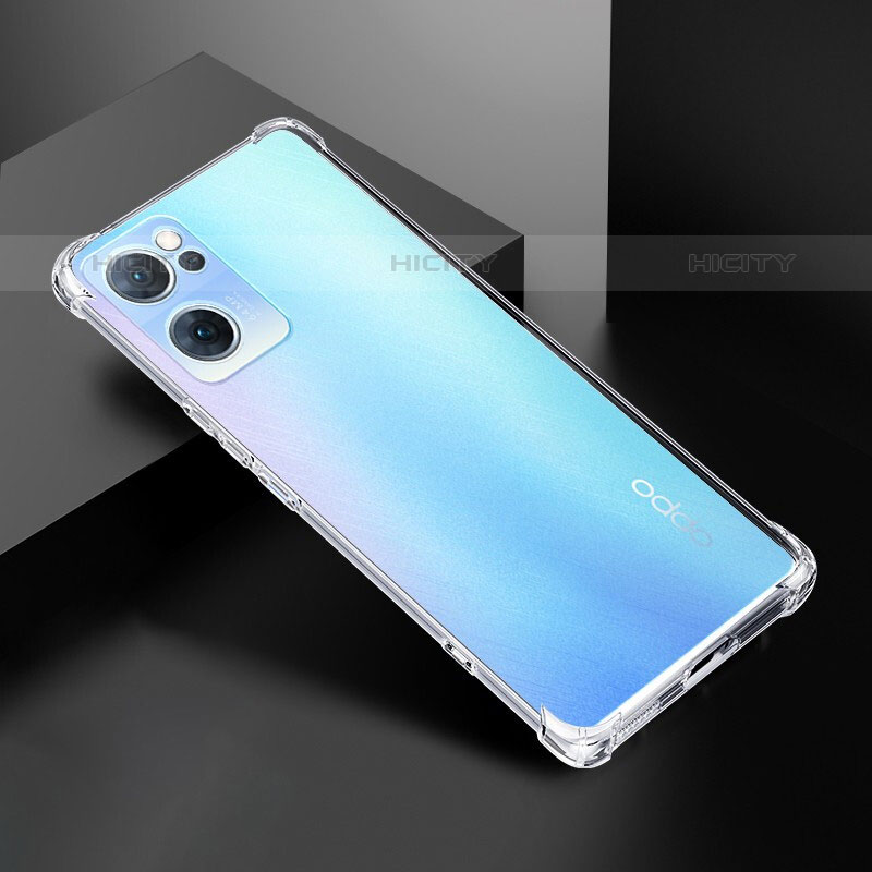 Carcasa Silicona Ultrafina Transparente T14 para Oppo Reno7 SE 5G Claro