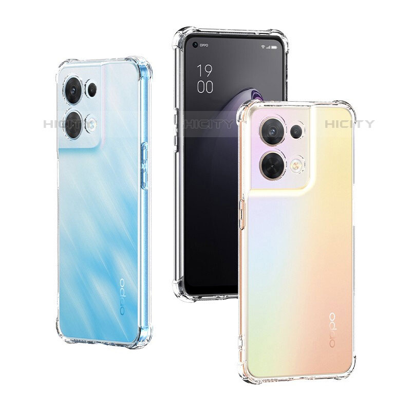 Carcasa Silicona Ultrafina Transparente T15 para Oppo Reno8 Pro+ Plus 5G Claro