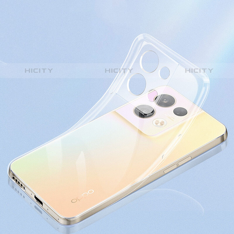 Carcasa Silicona Ultrafina Transparente T16 para Oppo Reno8 Pro 5G Claro