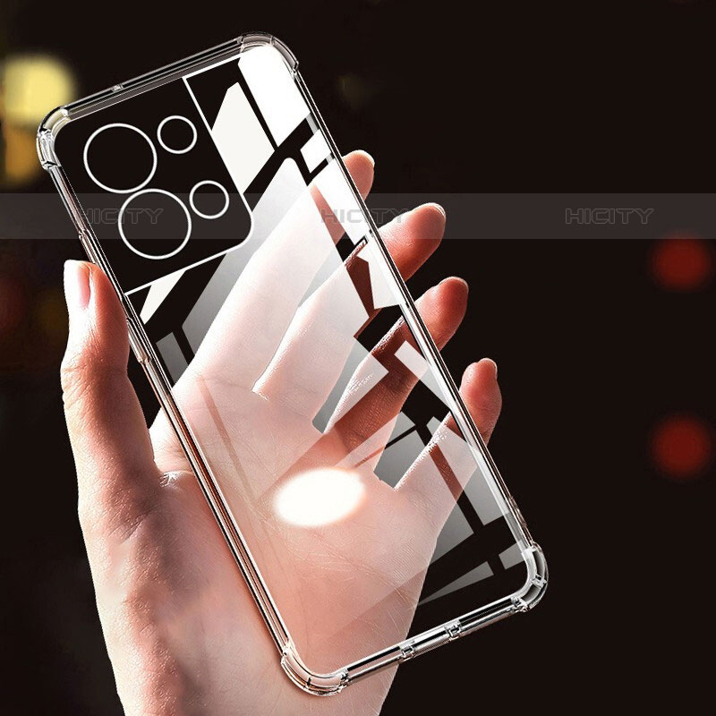 Carcasa Silicona Ultrafina Transparente T17 para Oppo Reno9 Pro 5G Claro