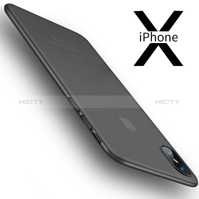 Carcasa Silicona Ultrafina Transparente T18 para Apple iPhone Xs Max Gris