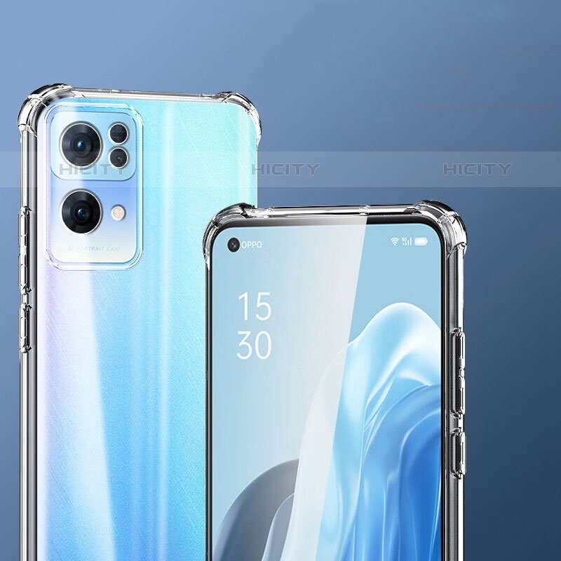 Carcasa Silicona Ultrafina Transparente T18 para Oppo Reno7 Pro 5G Claro