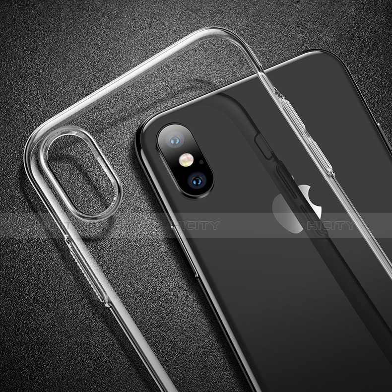 Carcasa Silicona Ultrafina Transparente T23 para Apple iPhone X Claro