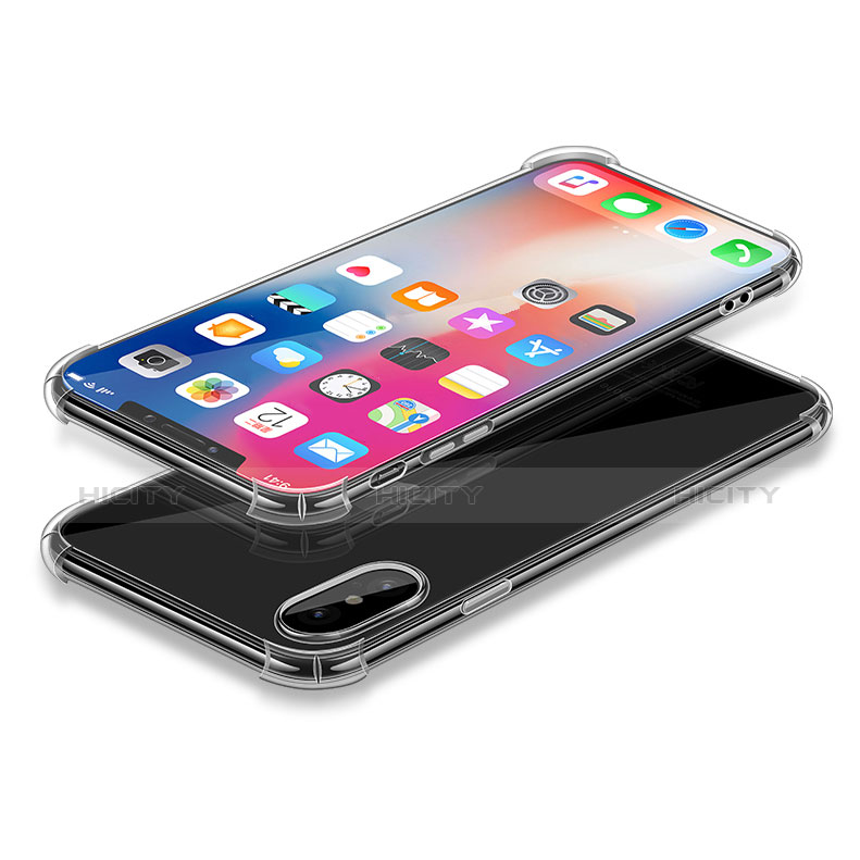 Carcasa Silicona Ultrafina Transparente T25 para Apple iPhone X Claro