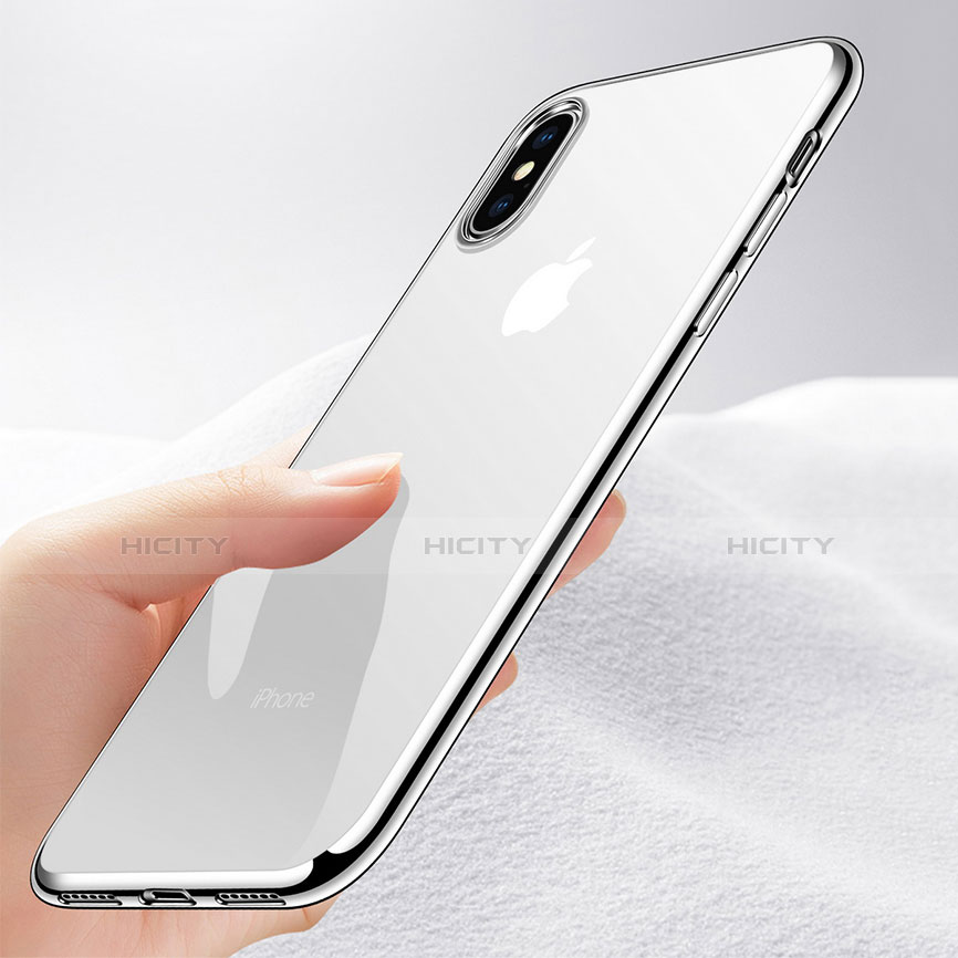 Carcasa Silicona Ultrafina Transparente T27 para Apple iPhone X Claro