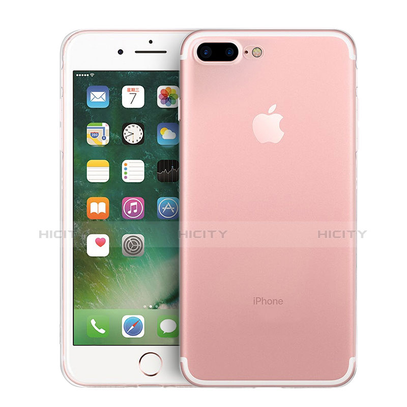 Carcasa Silicona Ultrafina Transparente Z01 para Apple iPhone 7 Plus Claro