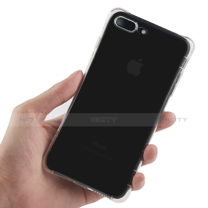 Carcasa Silicona Ultrafina Transparente Z06 para Apple iPhone 7 Plus Claro