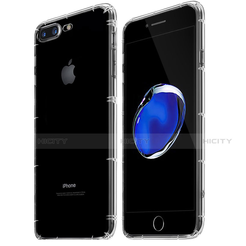 Carcasa Silicona Ultrafina Transparente Z07 para Apple iPhone 8 Plus Claro