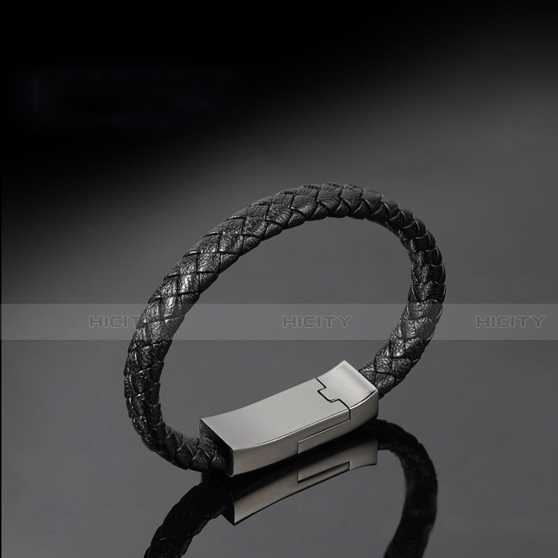 Cargador Cable USB Carga y Datos 20cm S02 para Apple iPhone 5S Negro