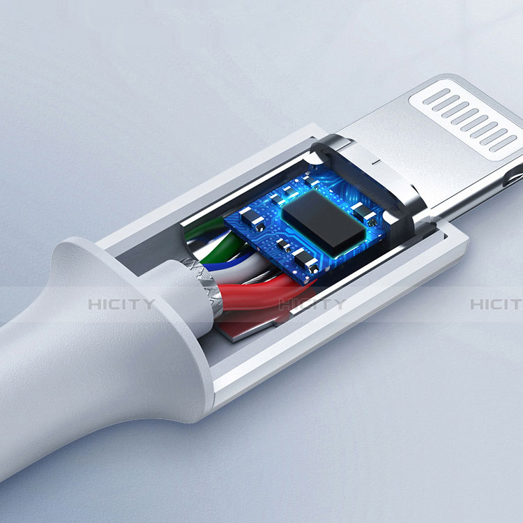 Cargador Cable USB Carga y Datos C02 para Apple iPad Air 4 10.9 (2020) Blanco