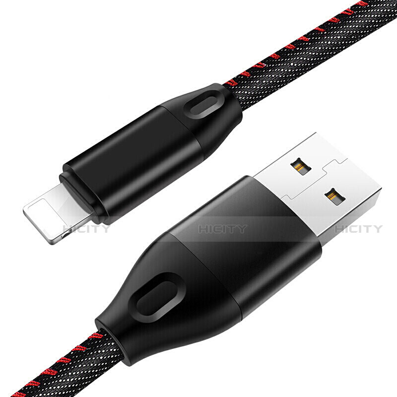 Cargador Cable USB Carga y Datos C04 para Apple iPhone Xs Negro