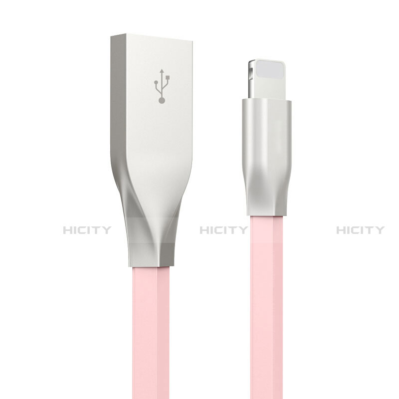 Cargador Cable USB Carga y Datos C05 para Apple iPhone Xs Rosa