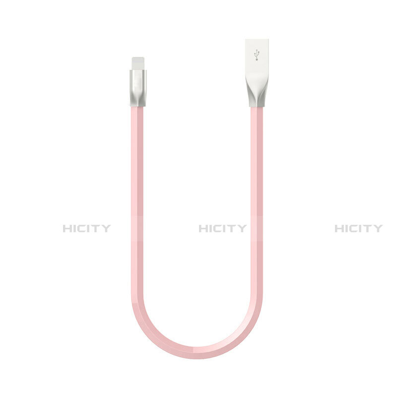 Cargador Cable USB Carga y Datos C06 para Apple iPhone 12 Mini Rosa