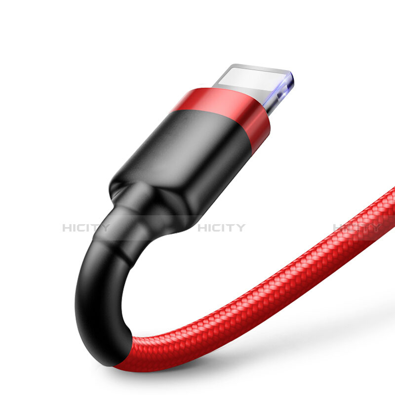 Cargador Cable USB Carga y Datos C07 para Apple iPad Air 4 10.9 (2020) Rojo