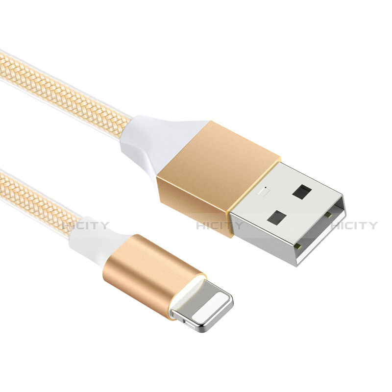 Cargador Cable USB Carga y Datos D04 para Apple iPad 2 Oro